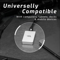 OWC Envoy Single Ultra Portable Aluminum Bus Powered 10G/s USB-C Thunderbolt Compatible External NVMe SSD Drive