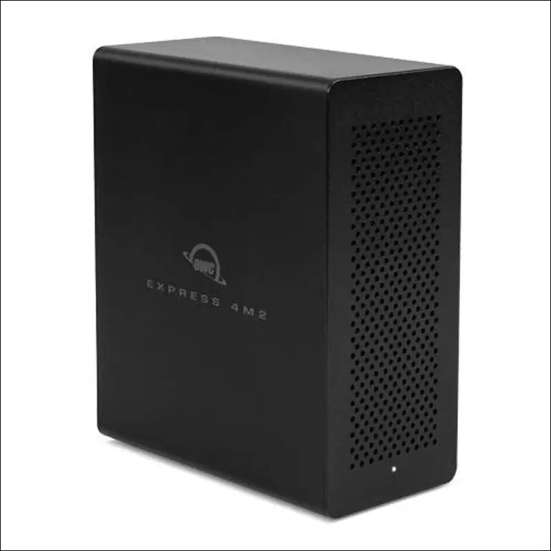 OWC Express 4M2 (0 TB) Four-Slot M.2 NVMe SSD Enclosure with SoftRAID XT, Up to 2800MB/s, Four M.2 NVMe SSD bays, Add up to 32TB of storage