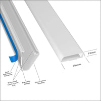 Paintable Wall Cable Trunking - 60x15x40cm