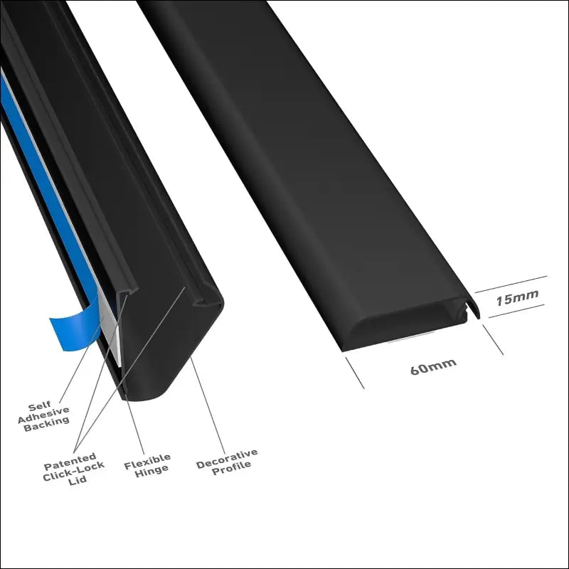 Paintable Wall Cable Trunking - 60x15x40cm