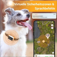 Pawfit 2 Pet GPS Tracker & Activity Monitor, Fully Waterproof GPS Tracker for Dogs and Large cats, Pet Fitness Tracker, Voice Recall, Unlimited Range
