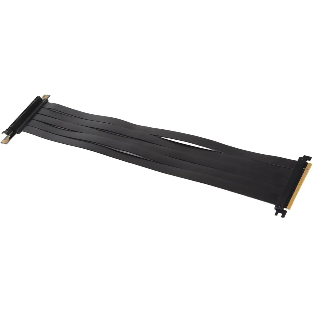 PCIE 4.0 16X Extreme High Speed Riser Cable, High Speed PCIE Riser Cable 180 Degrees, GPU Extension Card for RX6900XT RX6800XT Rtx3090Ti (45Cm)