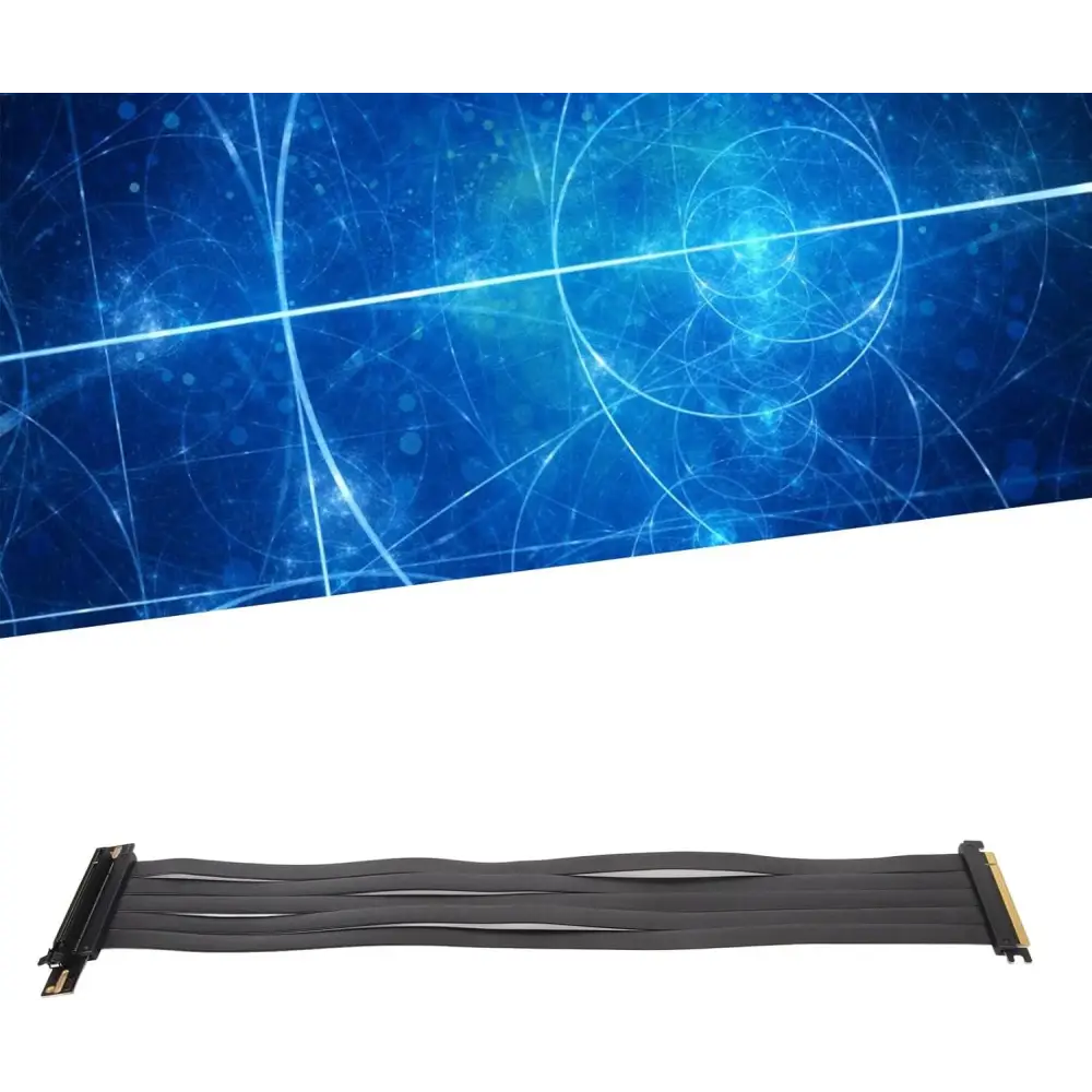 PCIE 4.0 16X Extreme High Speed Riser Cable, High Speed PCIE Riser Cable 180 Degrees, GPU Extension Card for RX6900XT RX6800XT Rtx3090Ti (45Cm)