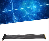 PCIE 4.0 16X Extreme High Speed Riser Cable, High Speed PCIE Riser Cable 180 Degrees, GPU Extension Card for RX6900XT RX6800XT Rtx3090Ti (45Cm)