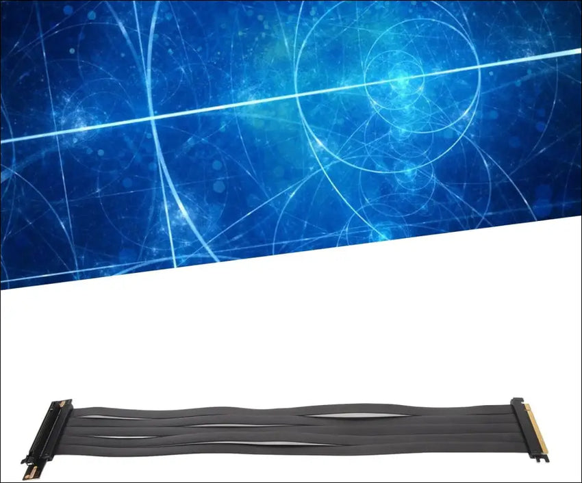 PCIE 4.0 16X Extreme High Speed Riser Cable, High Speed PCIE Riser Cable 180 Degrees, GPU Extension Card for RX6900XT RX6800XT Rtx3090Ti (45Cm)