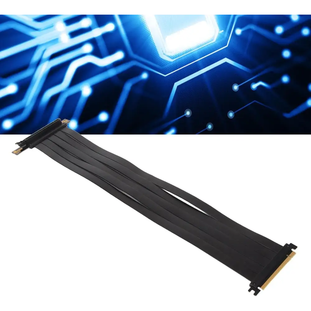 PCIE 4.0 16X Extreme High Speed Riser Cable, High Speed PCIE Riser Cable 180 Degrees, GPU Extension Card for RX6900XT RX6800XT Rtx3090Ti (45Cm)