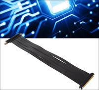 PCIE 4.0 16X Extreme High Speed Riser Cable, High Speed PCIE Riser Cable 180 Degrees, GPU Extension Card for RX6900XT RX6800XT Rtx3090Ti (45Cm)