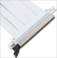 PCIE 5.0 Riser Cable with 128Gbps, RTX4090 Compatible, 90 Degree Adapter for High Speed GPU Extension, White, 200Mm (20Cm)