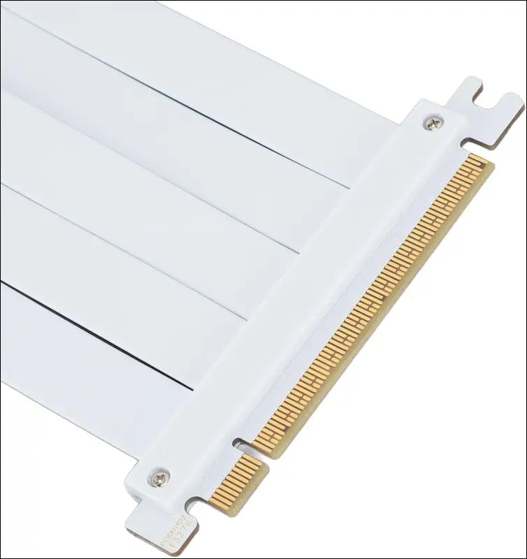 PCIE 5.0 Riser Cable with 128Gbps, RTX4090 Compatible, 90 Degree Adapter for High Speed GPU Extension, White, 200Mm (20Cm)