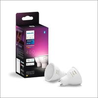 Philips Hue GU10 Smart Lamp, Adjustable Warm to Cool White Light, 3 Pack, Bluetooth Compatible, Voice Control with Alexa, Apple Home and Google Assistant