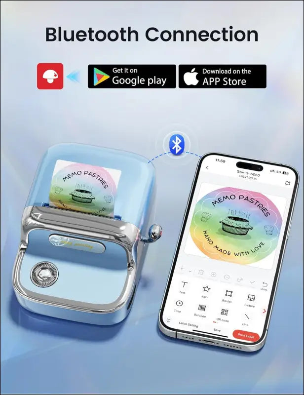 Phomemo M150 Label Maker Machine, 2025 Upgraded Bluetooth Sticker Printer, 2" Thermal Label Priner for Home Use & Small Business, Compatible with iOS & Android Phone, with 1...
