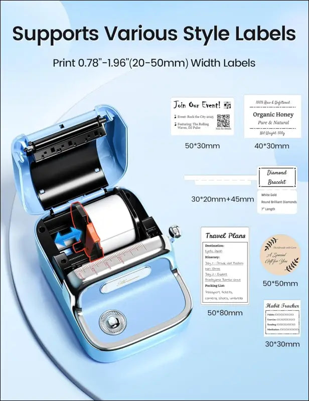 Phomemo M150 Label Maker Machine, 2025 Upgraded Bluetooth Sticker Printer, 2" Thermal Label Priner for Home Use & Small Business, Compatible with iOS & Android Phone, with 1...