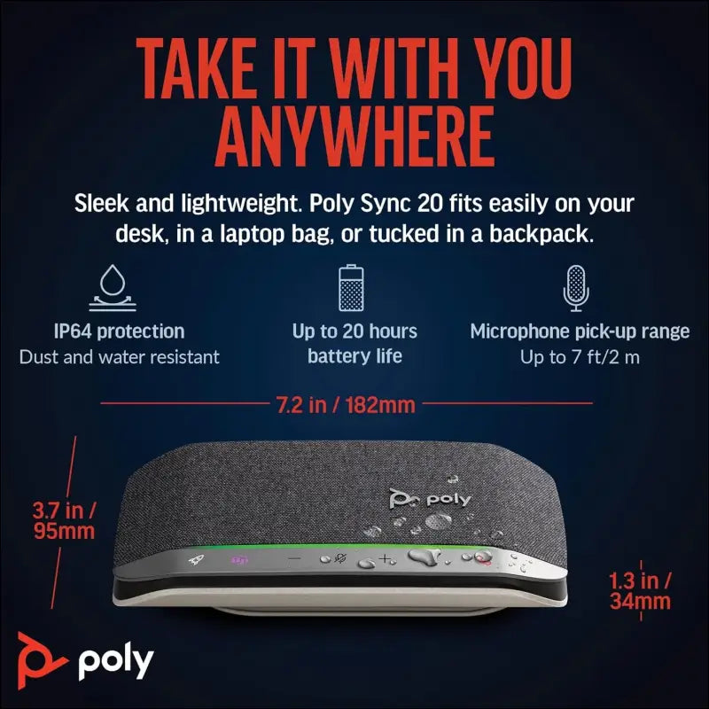 Plantronics Poly Sync 20 USB-C Speakerphone