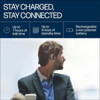 Plantronics - Voyager 5200 (Poly) - Bluetooth Over-The-Ear (Monaural) Headset - Compatible to Connect to Cell Phones - Noise Canceling, (Charger not Included) Standard