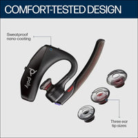Plantronics - Voyager 5200 (Poly) - Bluetooth Over-The-Ear (Monaural) Headset - Compatible to Connect to Cell Phones - Noise Canceling, (Charger not Included) Standard