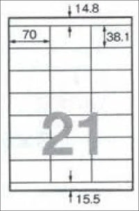 Plus ML-505RT Printer Label