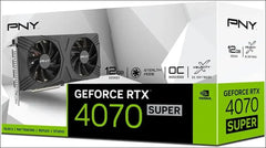 PNY Nvidia Geforce RTX 4070 Super 12GB Verto Dual Fan Overclocked Edition DLSS 3 Graphics Cards