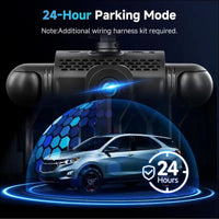 Podofo 360 Degree Dash Cam, HD 1080P Front Camera with Left/Right/Rear Camera, 4-Channel Onboard Car Camera, G-Sensor, Motion Detection, Loop Recording Guide, 24-Hour Parking Mode