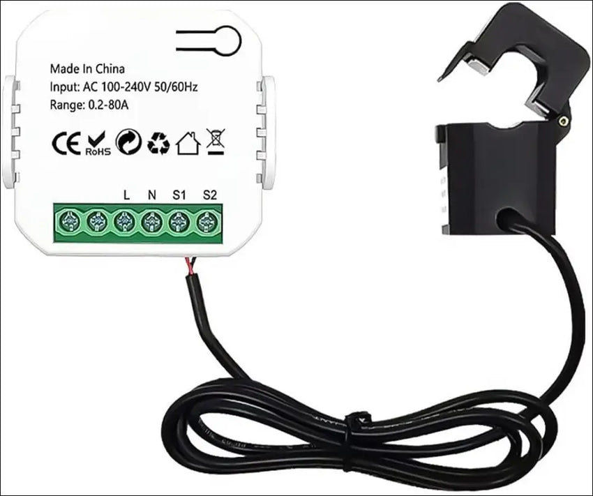 POFET Smart Meter Energy Monitor WiFi Electricity Usage Monitor 80A Compatible with Tuya Smart Life