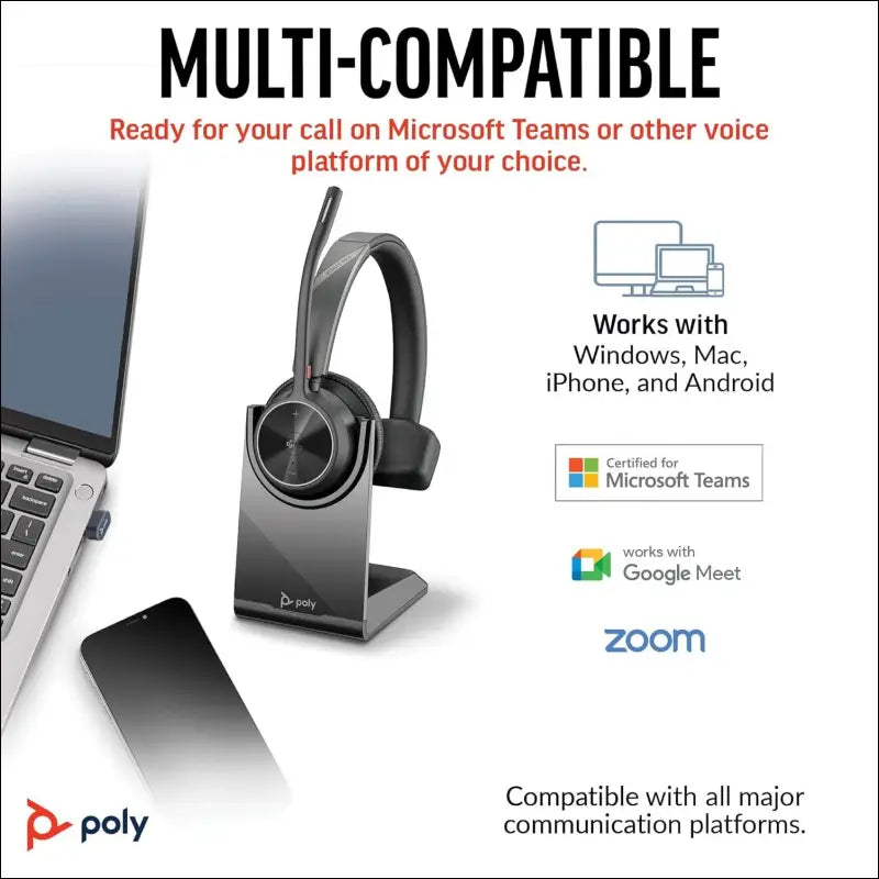 Poly 4310 UC Bluetooth Headset with Mic