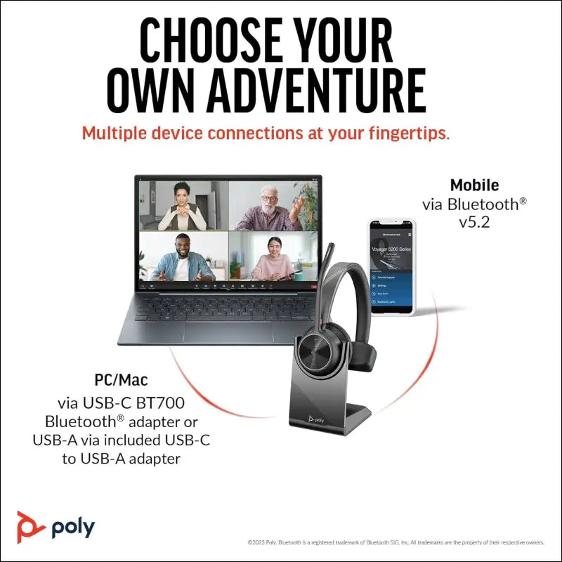 Poly 4310 UC Bluetooth Headset with Mic