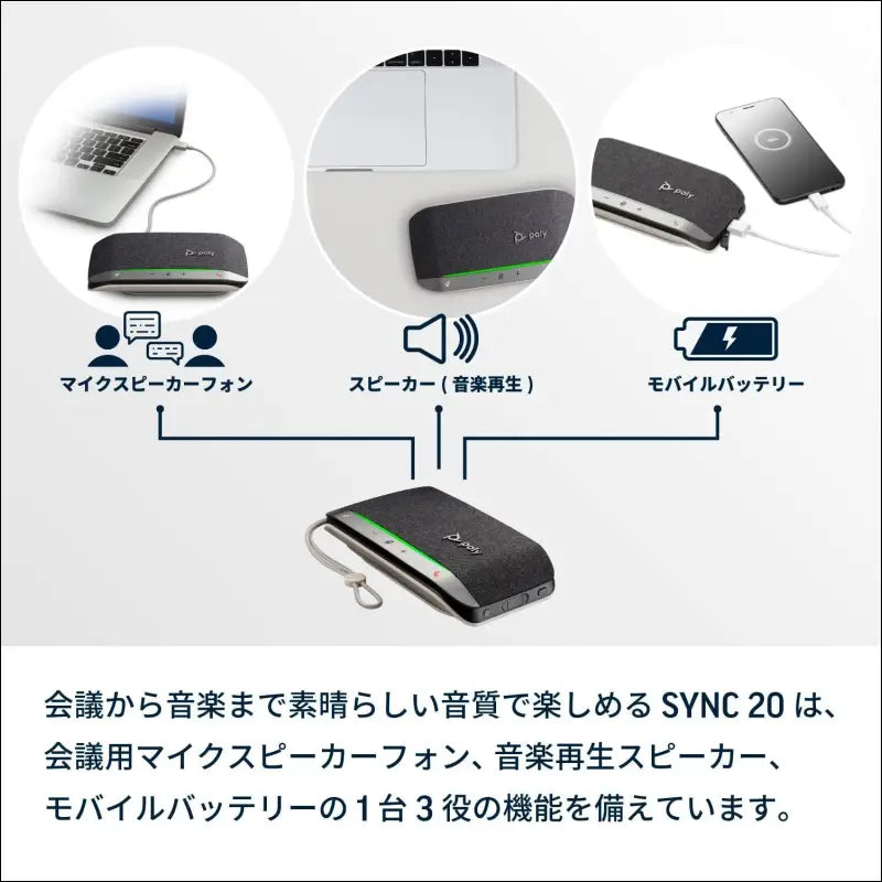 Poly Sync 20-M USB/Bluetooth Speakerphone