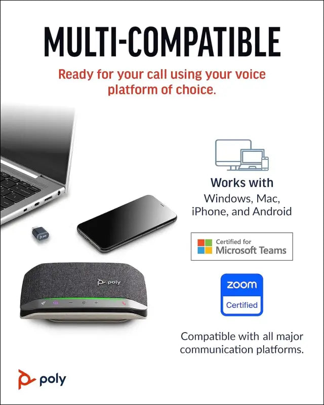 Poly Sync 20+ Portable Bluetooth Speakerphone