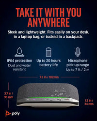 Poly Sync 20+ Portable Bluetooth Speakerphone
