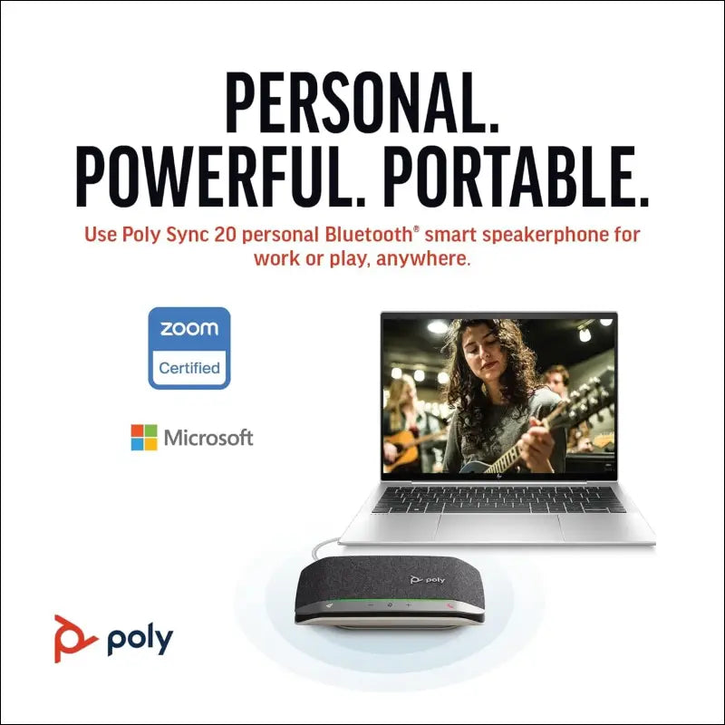 * "Poly Sync 20 USB-C Portable Speakerphone