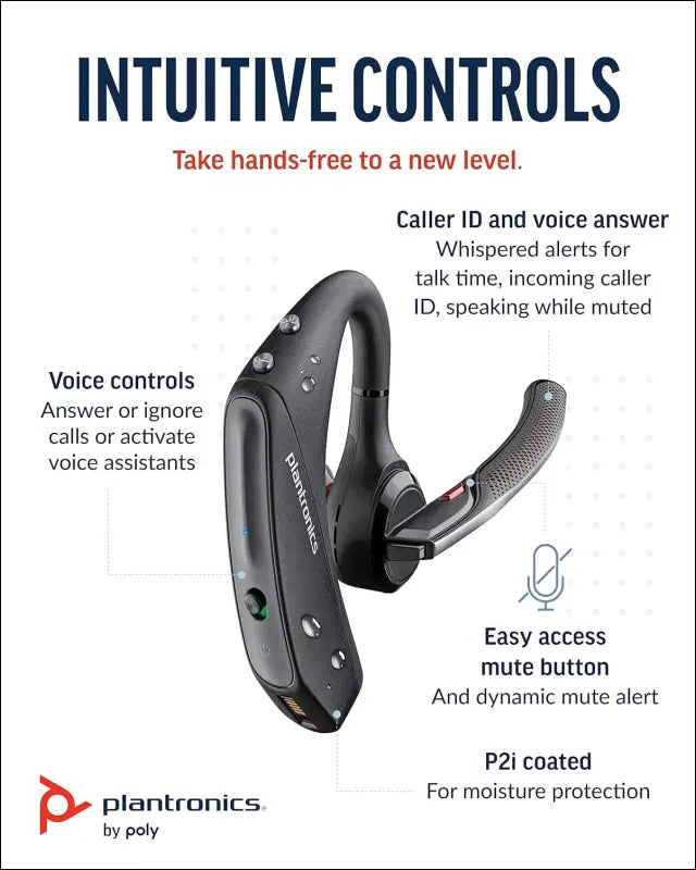 Poly Voyager 5200 UC Single-ear Bluetooth Headset