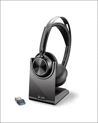 Poly Voyager Focus 2 UC Headphones with Station - ANC, Long Talk Time