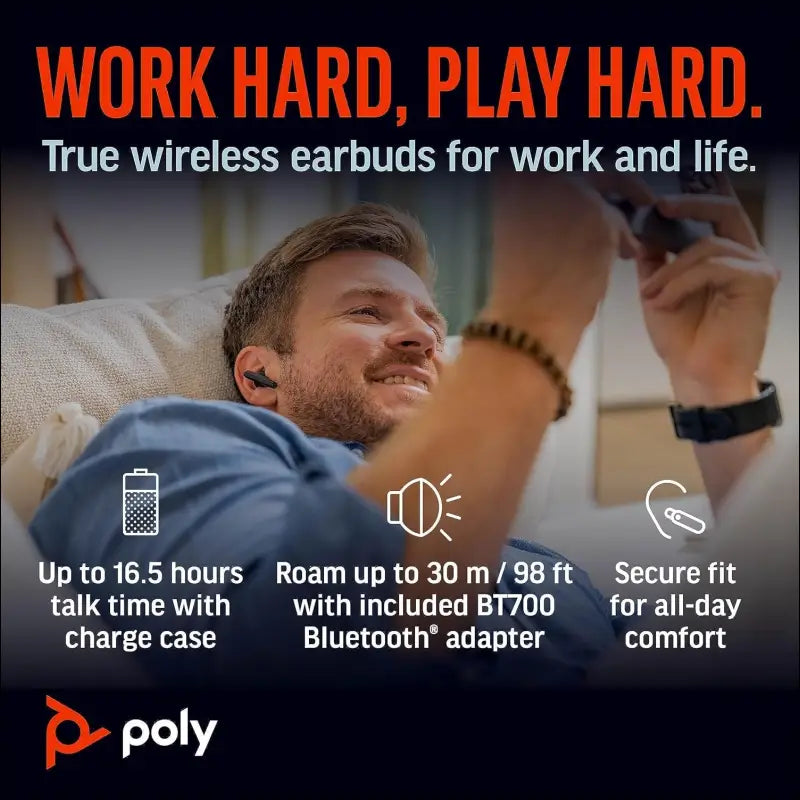 Poly Voyager Free 60+ UC Noise-Cancelling Headset