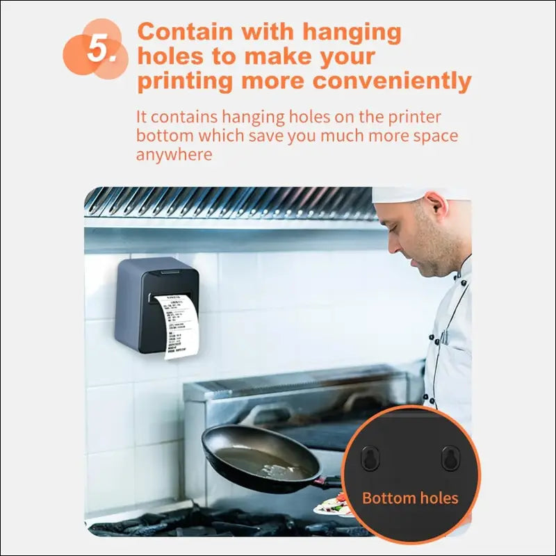 Portable 80mm POS Receipt Printer