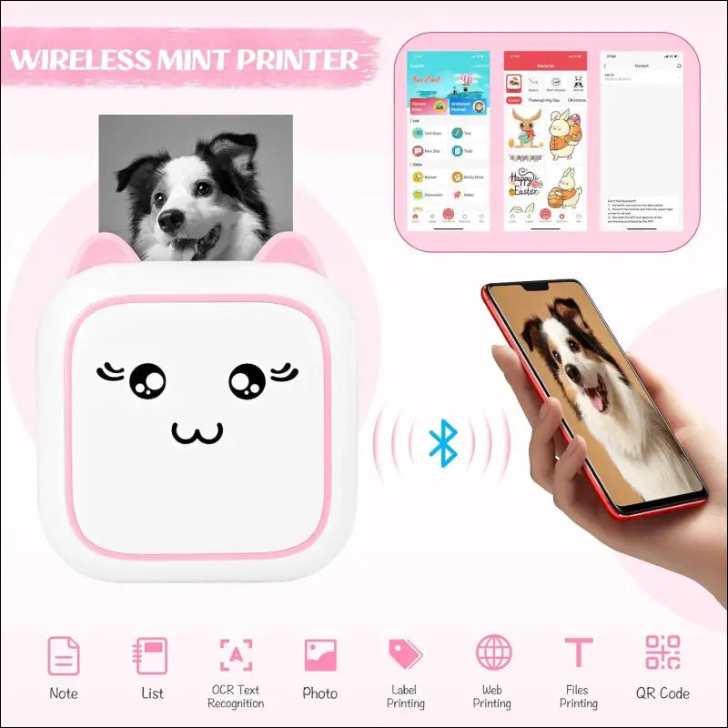 Portable Bluetooth Photo Printer