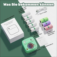 Portable Bluetooth Thermal Printer with Stickers