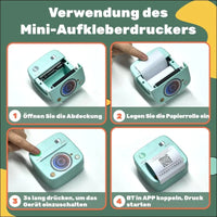Portable Bluetooth Thermal Printer with Stickers