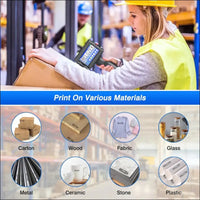 Portable Inkjet Printer, 4.3" Touch Screen