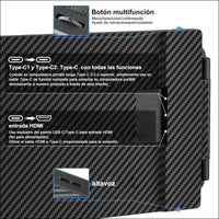Portable Screen, 14'' 1080P FHD Portable Monitor, Dual Screen PC, Screen Extender for Mac Windows