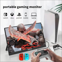 Portable Touchscreen Monitor 14 Inch FHD 1200P IPS Display with Kickstand USB-C HDMI Monitor for Laptop/PC/Mac/Phone/Xbox