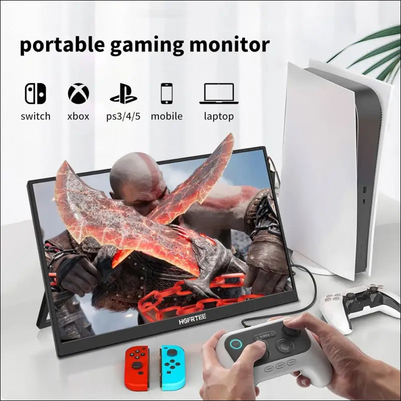 Portable Touchscreen Monitor 14 Inch FHD 1200P IPS Display with Kickstand USB-C HDMI Monitor for Laptop/PC/Mac/Phone/Xbox