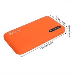 Portable WiFi Hotspot 5G, 2.4GHz 5.8GHz WiFi 6, Mobile Hotspot with SIM Card Slot, 16 Shared Devices, 6100mAh, Portable Phone Travel WiFi Device