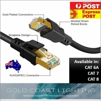 Premium Ethernet Cable CAT 8 7 6A Ultra High Speed LAN Patch Cord 1m-3m