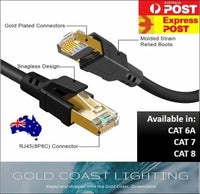 Premium Ethernet Cable CAT 8 7 6A Ultra High Speed LAN Patch Cord 1m-3m