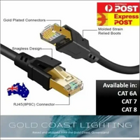 Premium Ethernet Cable CAT 8 7 6A Ultra High Speed LAN Patch Cord 1m-3m