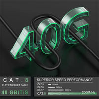 Professional LAN Cord Shielded Cat 8 Ethernet Cable 1m 2m 3m 5m 10m 7m 15m Lot