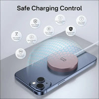 Qi2 Magnetic Wireless Charger, Minthouz 15W Fast Charging iPhone Wireless Charger, Mag Safe Wireless Charging Pad for iPhone 16/15/14/13/12 Series, Airpods and Qi-Enabled...