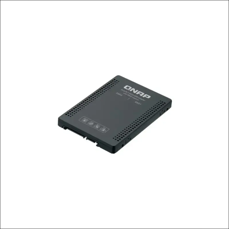 QNAP Dual M.2 SATA SSD to 2.5” SATA RAID Adapter Converter - 2 x M.2 2280 SSD to 3.5” SATA Adapter with RAID Support for PC and NAS. (QDA-A2MAR)