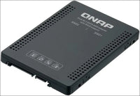 QNAP Dual M.2 SATA SSD to 2.5” SATA RAID Adapter Converter - 2 x M.2 2280 SSD to 3.5” SATA Adapter with RAID Support for PC and NAS. (QDA-A2MAR)