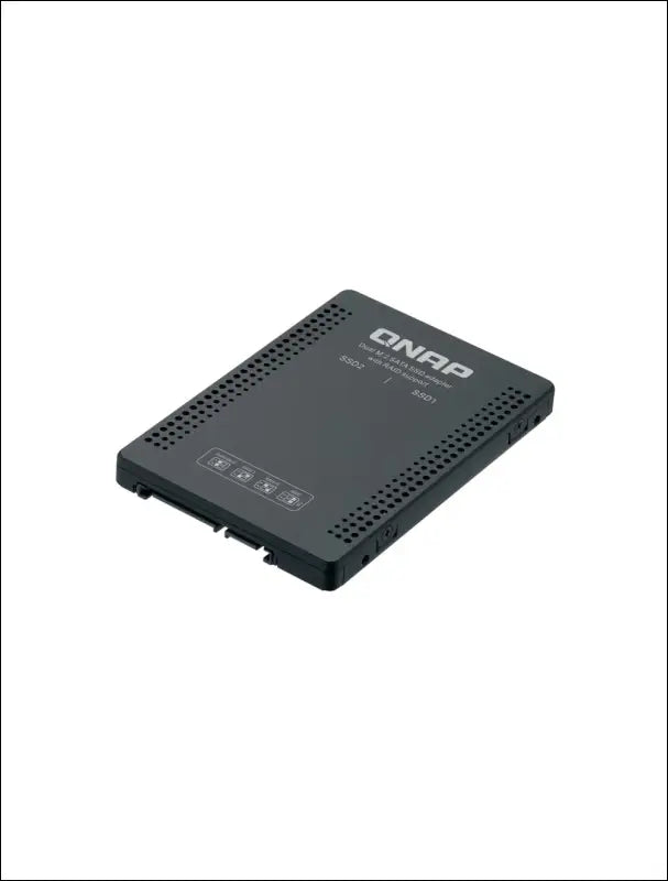 QNAP Dual M.2 SATA SSD to 2.5” SATA RAID Adapter Converter - 2 x M.2 2280 SSD to 3.5” SATA Adapter with RAID Support for PC and NAS. (QDA-A2MAR)