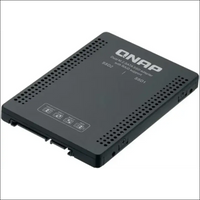 QNAP Dual M.2 SATA SSD to 2.5” SATA RAID Adapter Converter - 2 x M.2 2280 SSD to 3.5” SATA Adapter with RAID Support for PC and NAS. (QDA-A2MAR)